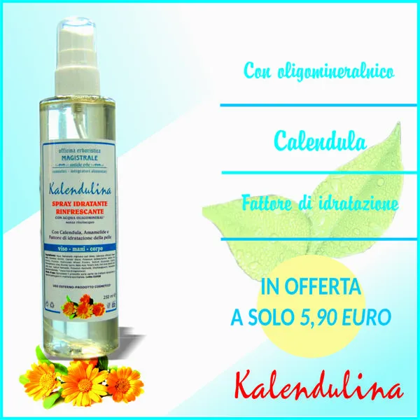 Kalendulina spray idratante e rinfrescante