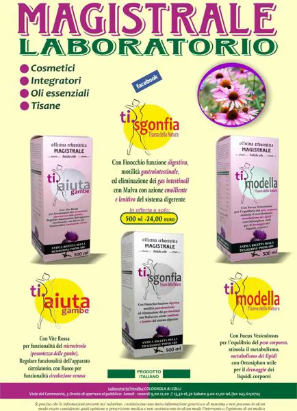 LINEA TI.DRENA TI DEPOURA TI.SNELLA TI.FIBRA TISAZIA TIMODELLA TI.SGONFIA TI.CALMA