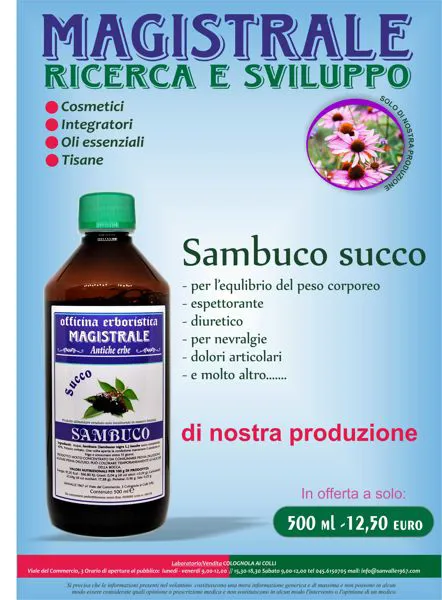 Succo concentrato di sambuco 500 ml 