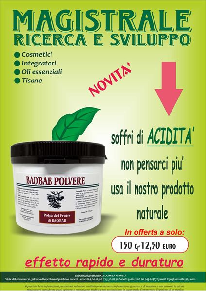 Baoban polve fibra naturale 