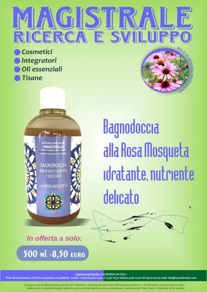 BAGNOSCHIUMA ROSA MOSQUETA 500 ML 