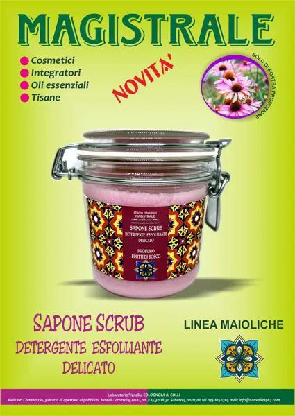 Sapone scrub frutti di bosco 