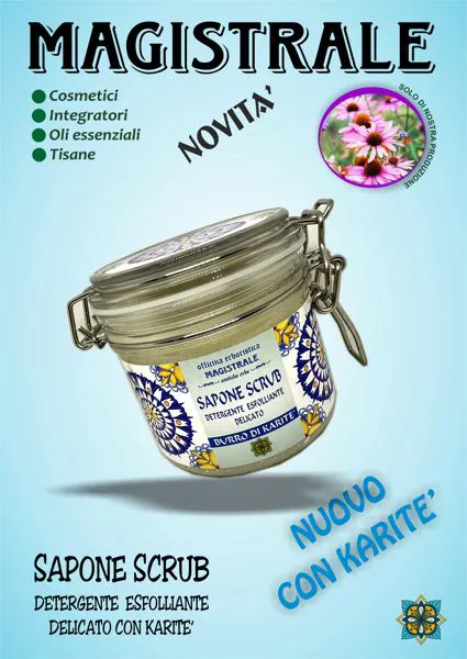 Sapone scrub al burro di karite 