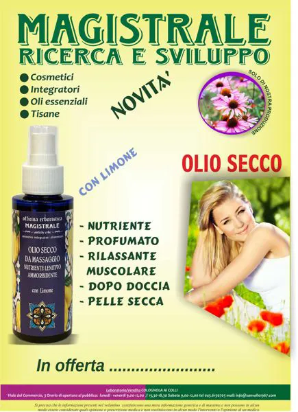 Olio secco con olio di limone per le macchie nutriente e stimolante. 