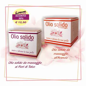 Olio solido da massaggio, 100 g piccola