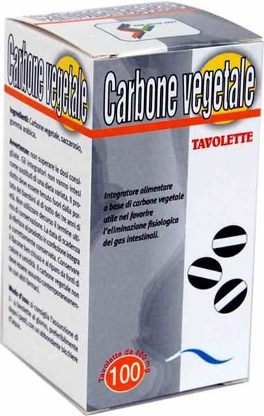 Carbone vegetale 100 tavolette 