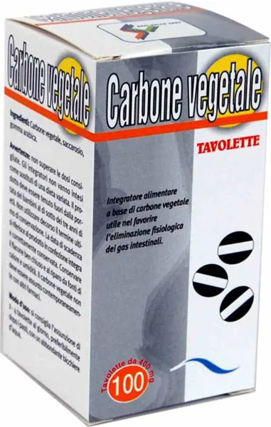 Carbone vegetale 100 tavolette 