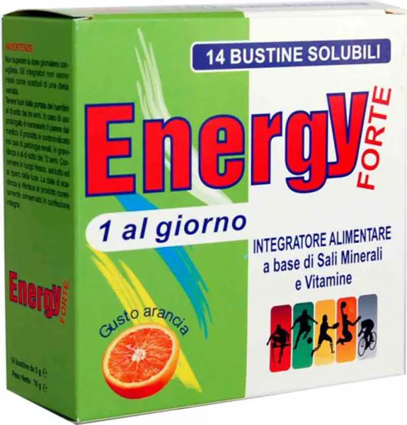Energy forte a base di sali minerali e vitamine 14 bustine