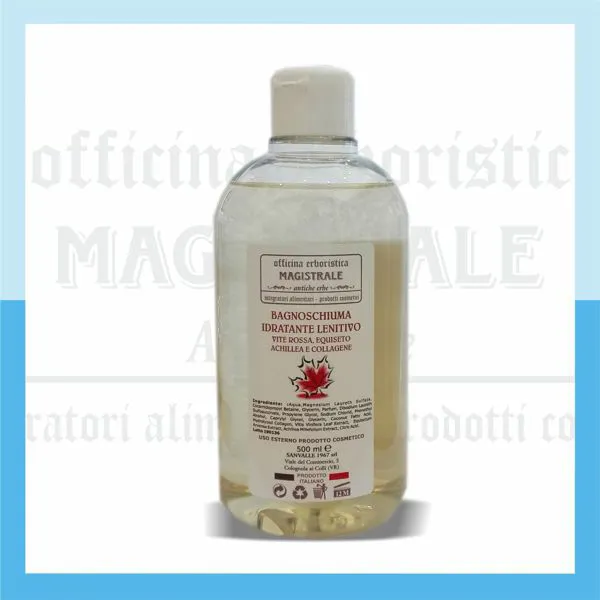 Bagnoschiuma Vite rossa, Equiseto, Achillea e collagene - 500 ml