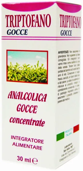 Integratore a base di Triptofano, gocce analcoliche 