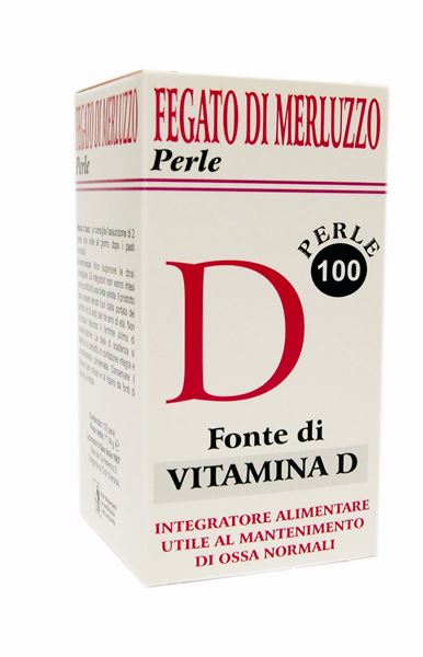 Fegato di merluzzo ricco in vitamina D 100 perle